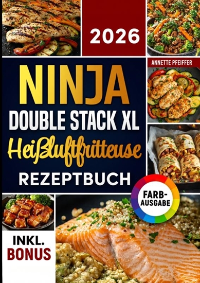 Afbeelding van Das Ninja Double Stack XL Heißluftfritteuse Rezeptbuch