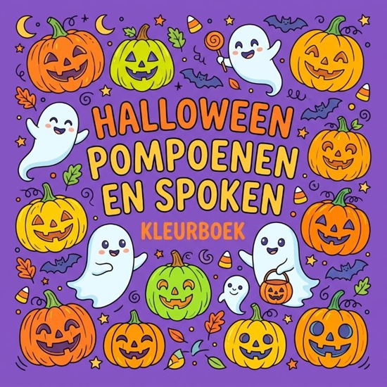 Afbeelding van Halloween pompoenen en spoken