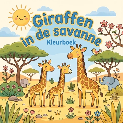Afbeeldingen van Giraffen in de savanne