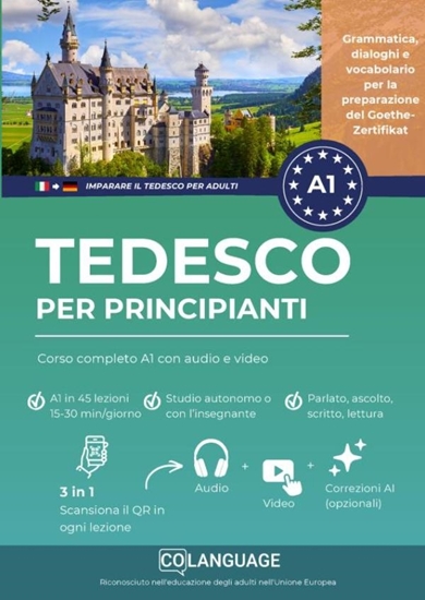 Afbeelding van Imparare il tedesco per principianti: Corso completo A1 con audio e video