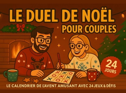 Afbeeldingen van Le Duel de Noël pour couples – Le calendrier de l’Avent amusant avec 24 jeux et défis