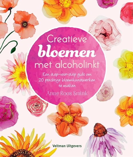 Afbeelding van Creatieve bloemen met alcoholinkt