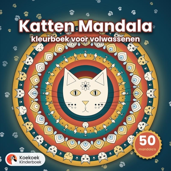 Afbeelding van Katten mandala kleurboek