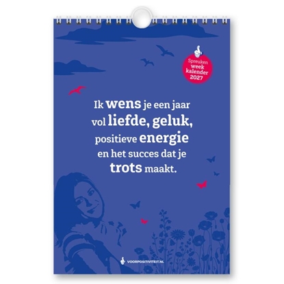 Afbeeldingen van Weekkalender positieve spreuken 2027