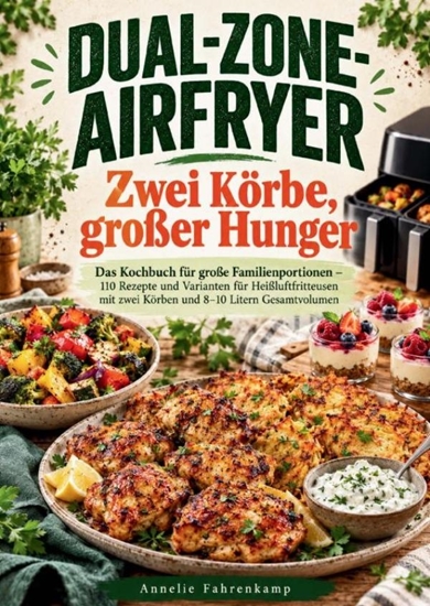 Afbeelding van Dual-Zone-Airfryer: Zwei Körbe, großer Hunger